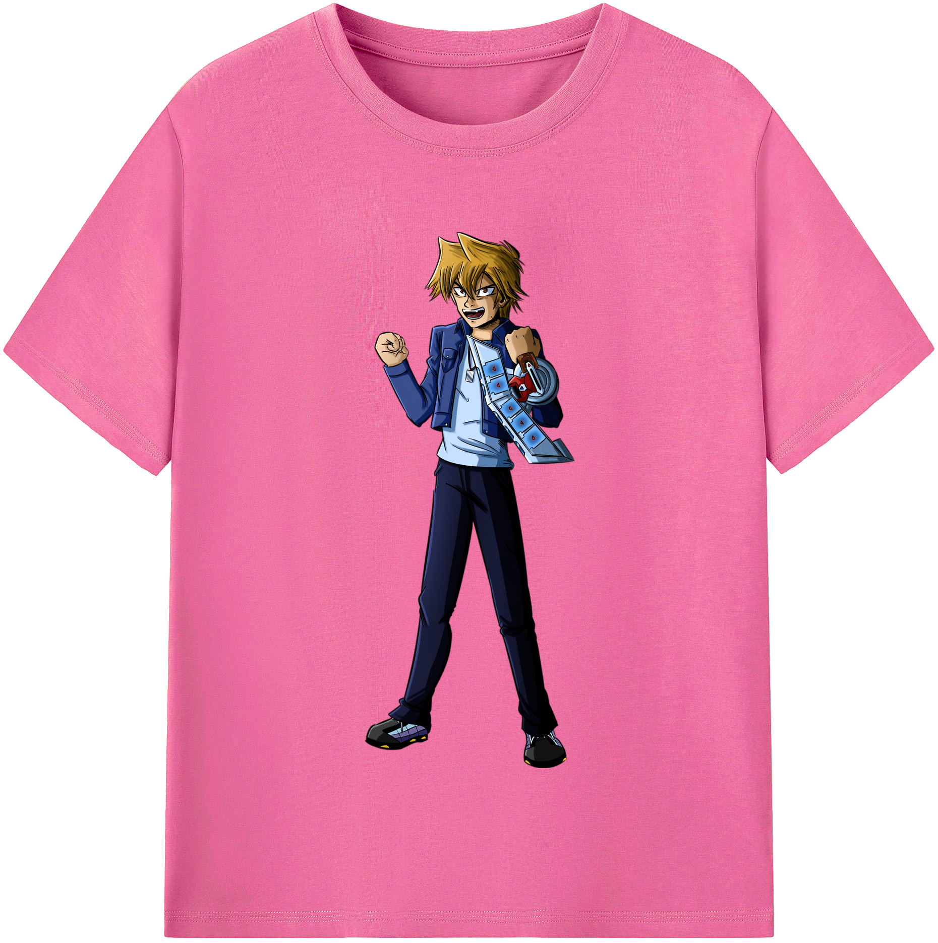 （画像用） 遊☆戯☆王 Yu-Gi-Oh! レディースカジュアルプリントTシャツ（綿100％）